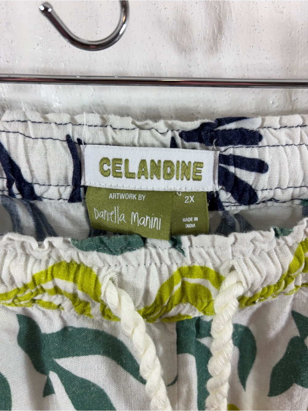 Daniella Manini X Celandine Linen Blend Pants Anthropologie 2X - Picture 4 of 6